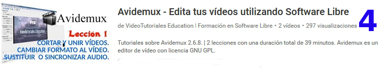 curso del software libre avidemux en youtube