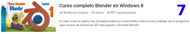 curso del software libre blender en youtube