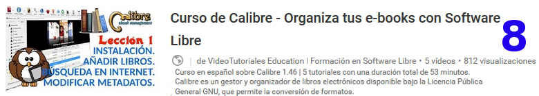 curso del software libre calibre en youtube