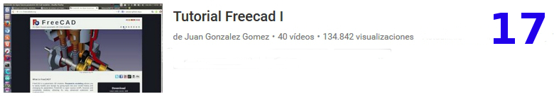 curso del software libre Freecad en youtube