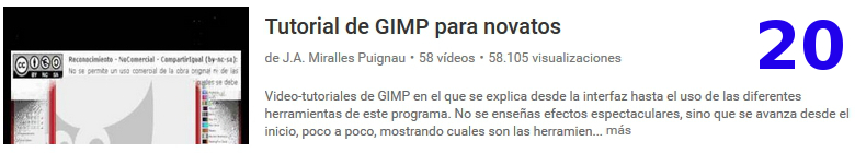 curso del software libre gimp en youtube