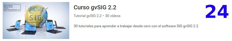 curso del software libre gvSIG en youtube