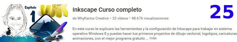 curso del software libre Inkscape en youtube