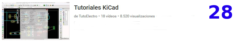 curso del software libre KICAD en youtube