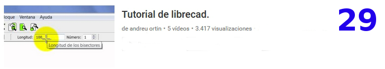 curso del software libre Librecad en youtube