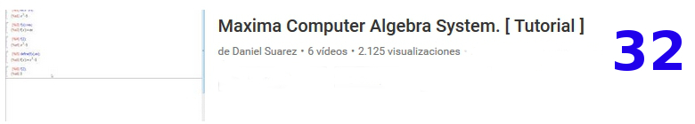 curso matemáticas álgebra Máxima software libre en youtube