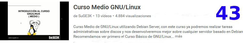 curso servidores Debian GNU / Linux en youtube