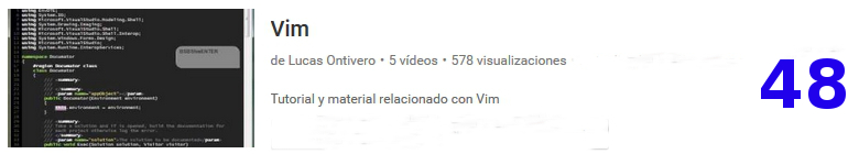 curso de VIM en youtube